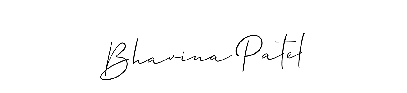 Bhavina Patel stylish signature style. Best Handwritten Sign (Allison_Script) for my name. Handwritten Signature Collection Ideas for my name Bhavina Patel. Bhavina Patel signature style 2 images and pictures png