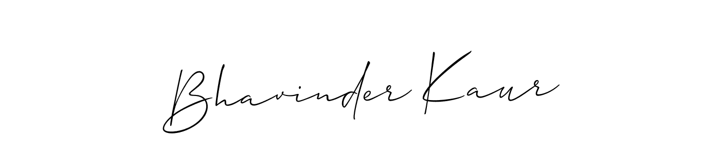 The best way (Allison_Script) to make a short signature is to pick only two or three words in your name. The name Bhavinder Kaur include a total of six letters. For converting this name. Bhavinder Kaur signature style 2 images and pictures png