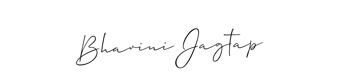 Design your own signature with our free online signature maker. With this signature software, you can create a handwritten (Allison_Script) signature for name Bhavini Jagtap. Bhavini Jagtap signature style 2 images and pictures png