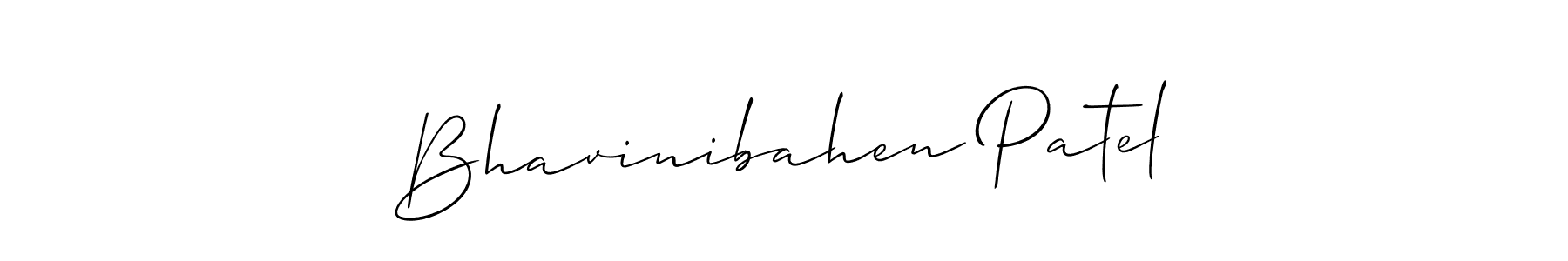 Bhavinibahen Patel stylish signature style. Best Handwritten Sign (Allison_Script) for my name. Handwritten Signature Collection Ideas for my name Bhavinibahen Patel. Bhavinibahen Patel signature style 2 images and pictures png