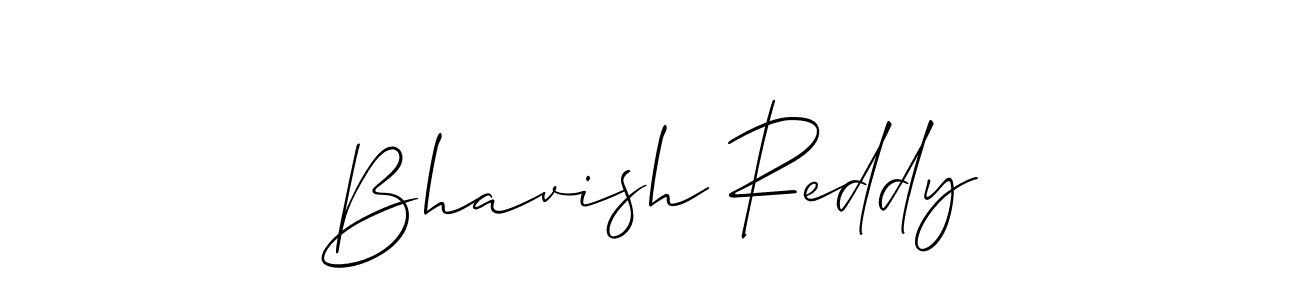 Allison_Script is a professional signature style that is perfect for those who want to add a touch of class to their signature. It is also a great choice for those who want to make their signature more unique. Get Bhavish Reddy name to fancy signature for free. Bhavish Reddy signature style 2 images and pictures png