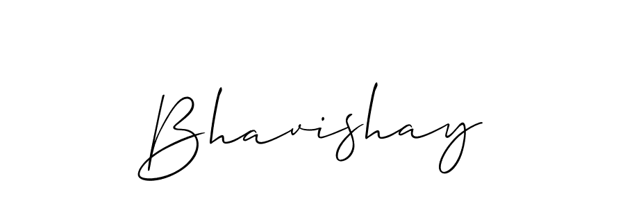 Make a beautiful signature design for name Bhavishay. With this signature (Allison_Script) style, you can create a handwritten signature for free. Bhavishay signature style 2 images and pictures png