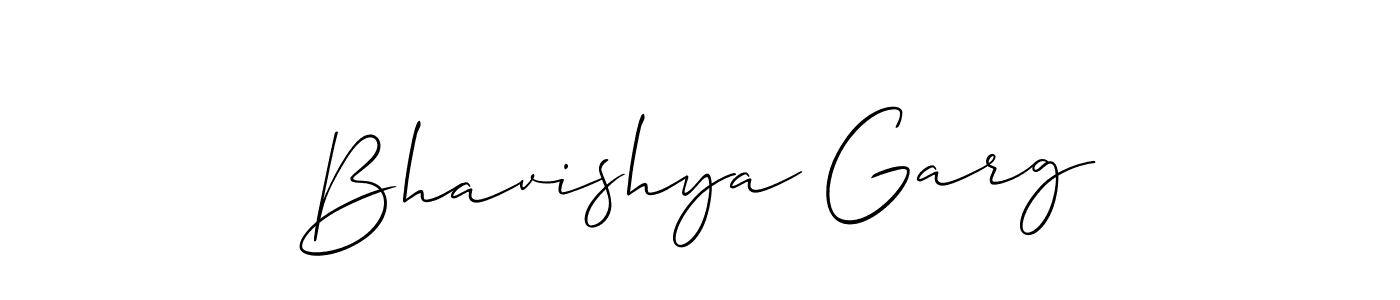 Bhavishya Garg stylish signature style. Best Handwritten Sign (Allison_Script) for my name. Handwritten Signature Collection Ideas for my name Bhavishya Garg. Bhavishya Garg signature style 2 images and pictures png