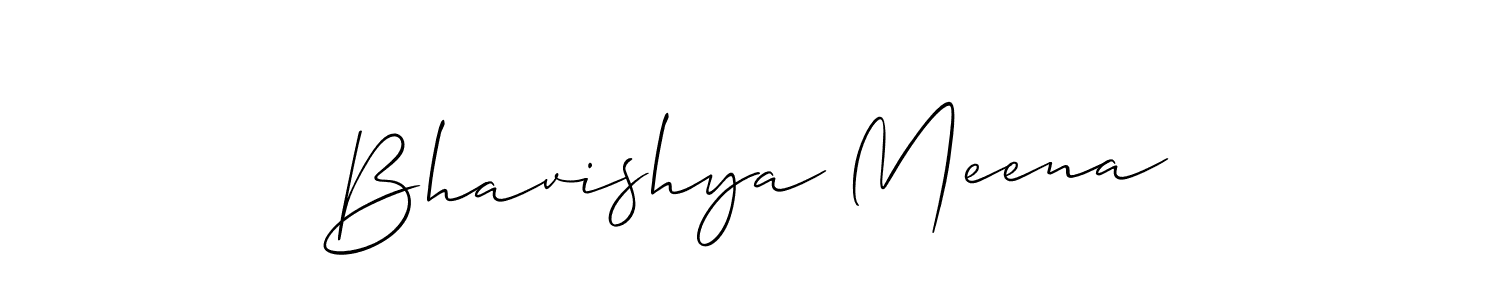 Also we have Bhavishya Meena name is the best signature style. Create professional handwritten signature collection using Allison_Script autograph style. Bhavishya Meena signature style 2 images and pictures png