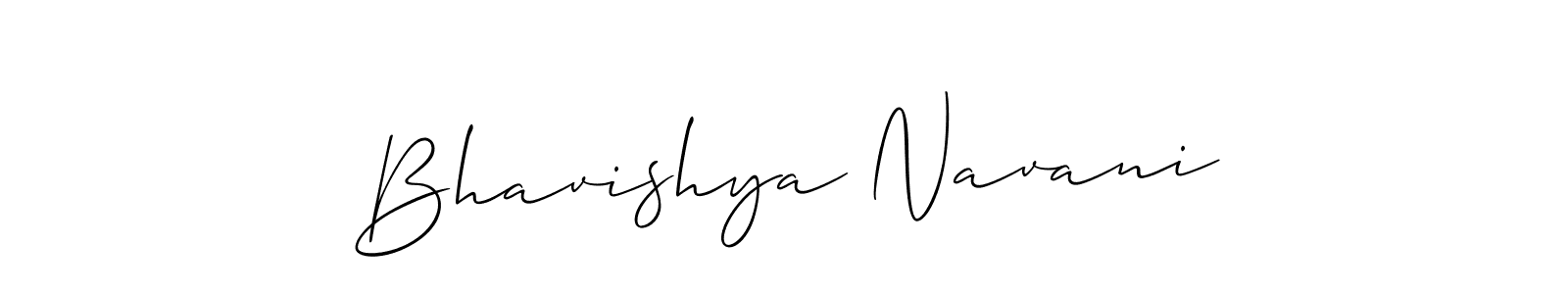 Bhavishya Navani stylish signature style. Best Handwritten Sign (Allison_Script) for my name. Handwritten Signature Collection Ideas for my name Bhavishya Navani. Bhavishya Navani signature style 2 images and pictures png