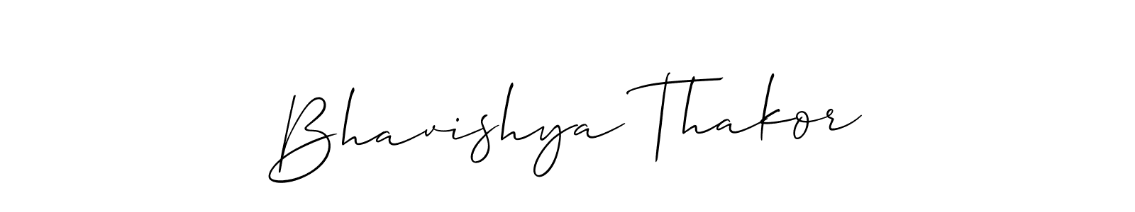 Use a signature maker to create a handwritten signature online. With this signature software, you can design (Allison_Script) your own signature for name Bhavishya Thakor. Bhavishya Thakor signature style 2 images and pictures png