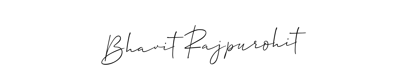 Bhavit Rajpurohit stylish signature style. Best Handwritten Sign (Allison_Script) for my name. Handwritten Signature Collection Ideas for my name Bhavit Rajpurohit. Bhavit Rajpurohit signature style 2 images and pictures png