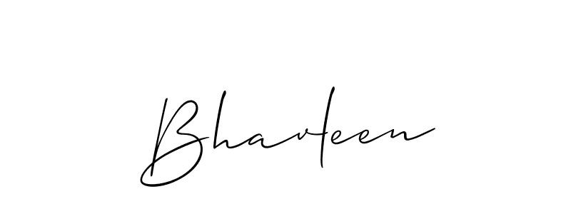 Use a signature maker to create a handwritten signature online. With this signature software, you can design (Allison_Script) your own signature for name Bhavleen. Bhavleen signature style 2 images and pictures png