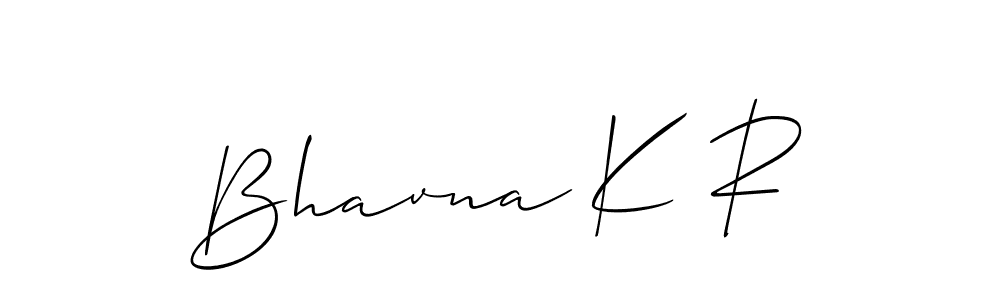 It looks lik you need a new signature style for name Bhavna K R. Design unique handwritten (Allison_Script) signature with our free signature maker in just a few clicks. Bhavna K R signature style 2 images and pictures png