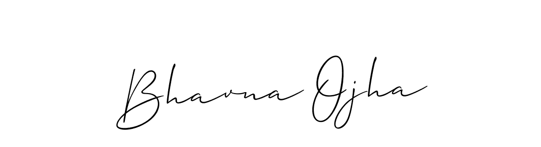 How to make Bhavna Ojha signature? Allison_Script is a professional autograph style. Create handwritten signature for Bhavna Ojha name. Bhavna Ojha signature style 2 images and pictures png