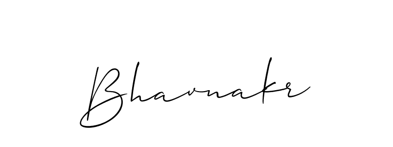 How to make Bhavnakr signature? Allison_Script is a professional autograph style. Create handwritten signature for Bhavnakr name. Bhavnakr signature style 2 images and pictures png