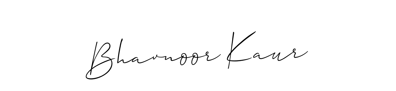 Allison_Script is a professional signature style that is perfect for those who want to add a touch of class to their signature. It is also a great choice for those who want to make their signature more unique. Get Bhavnoor Kaur name to fancy signature for free. Bhavnoor Kaur signature style 2 images and pictures png