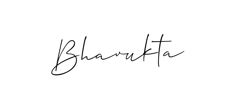 Create a beautiful signature design for name Bhavukta. With this signature (Allison_Script) fonts, you can make a handwritten signature for free. Bhavukta signature style 2 images and pictures png