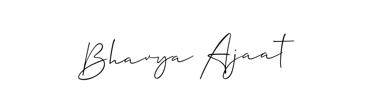 It looks lik you need a new signature style for name Bhavya Ajaat. Design unique handwritten (Allison_Script) signature with our free signature maker in just a few clicks. Bhavya Ajaat signature style 2 images and pictures png