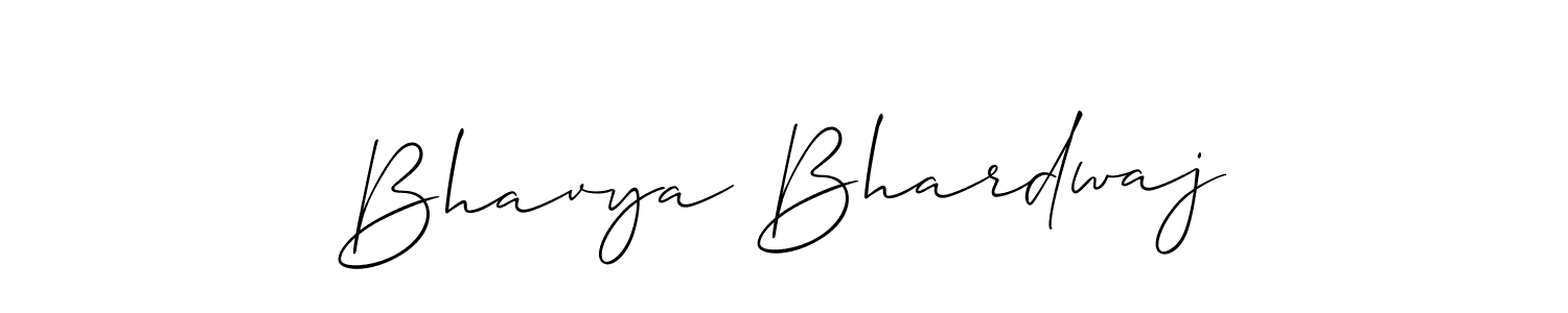 How to Draw Bhavya Bhardwaj signature style? Allison_Script is a latest design signature styles for name Bhavya Bhardwaj. Bhavya Bhardwaj signature style 2 images and pictures png
