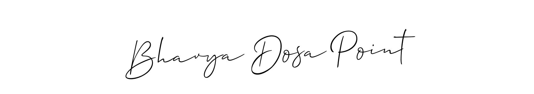 if you are searching for the best signature style for your name Bhavya Dosa Point. so please give up your signature search. here we have designed multiple signature styles  using Allison_Script. Bhavya Dosa Point signature style 2 images and pictures png