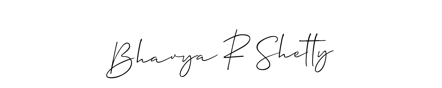 Bhavya R Shetty stylish signature style. Best Handwritten Sign (Allison_Script) for my name. Handwritten Signature Collection Ideas for my name Bhavya R Shetty. Bhavya R Shetty signature style 2 images and pictures png