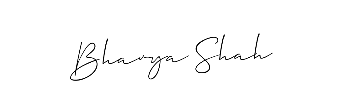 How to Draw Bhavya Shah signature style? Allison_Script is a latest design signature styles for name Bhavya Shah. Bhavya Shah signature style 2 images and pictures png