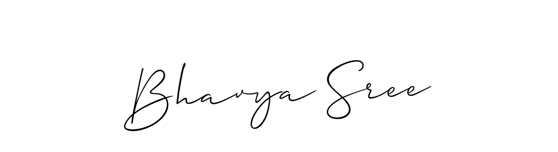 Allison_Script is a professional signature style that is perfect for those who want to add a touch of class to their signature. It is also a great choice for those who want to make their signature more unique. Get Bhavya Sree name to fancy signature for free. Bhavya Sree signature style 2 images and pictures png