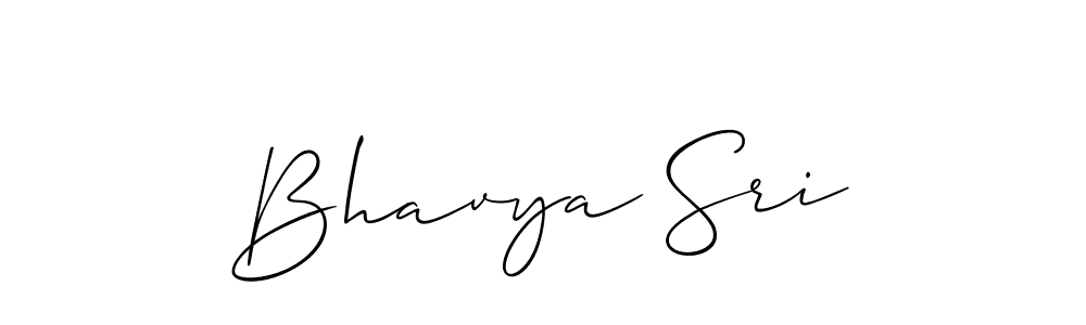 Create a beautiful signature design for name Bhavya Sri. With this signature (Allison_Script) fonts, you can make a handwritten signature for free. Bhavya Sri signature style 2 images and pictures png