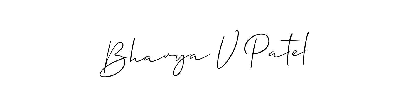 Once you've used our free online signature maker to create your best signature Allison_Script style, it's time to enjoy all of the benefits that Bhavya V Patel name signing documents. Bhavya V Patel signature style 2 images and pictures png