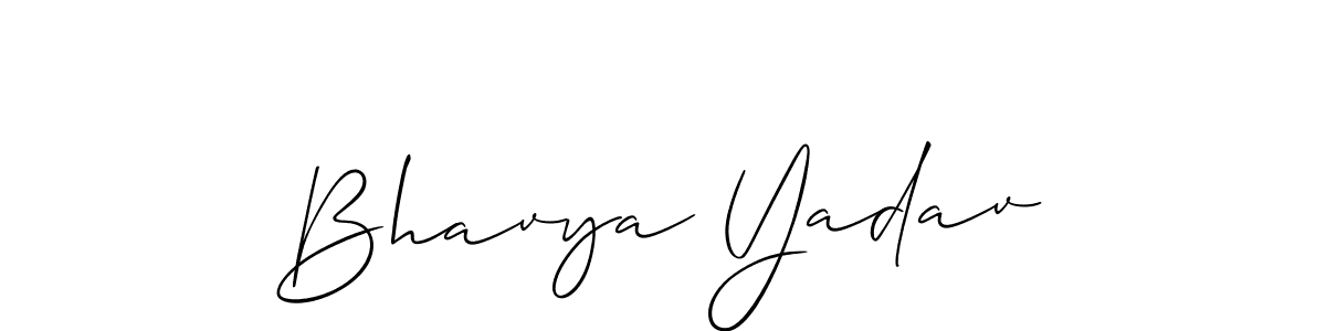 Make a short Bhavya Yadav signature style. Manage your documents anywhere anytime using Allison_Script. Create and add eSignatures, submit forms, share and send files easily. Bhavya Yadav signature style 2 images and pictures png