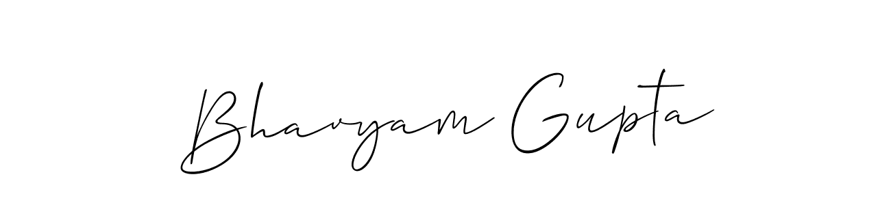 It looks lik you need a new signature style for name Bhavyam Gupta. Design unique handwritten (Allison_Script) signature with our free signature maker in just a few clicks. Bhavyam Gupta signature style 2 images and pictures png