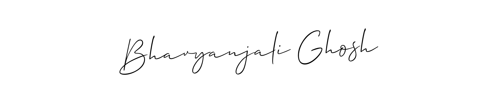 You should practise on your own different ways (Allison_Script) to write your name (Bhavyanjali Ghosh) in signature. don't let someone else do it for you. Bhavyanjali Ghosh signature style 2 images and pictures png