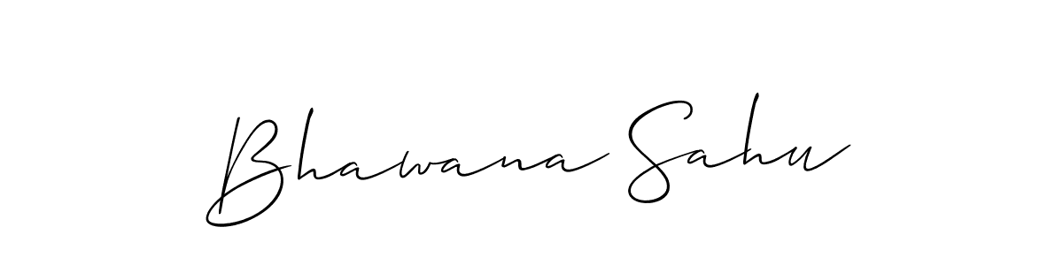 Design your own signature with our free online signature maker. With this signature software, you can create a handwritten (Allison_Script) signature for name Bhawana Sahu. Bhawana Sahu signature style 2 images and pictures png