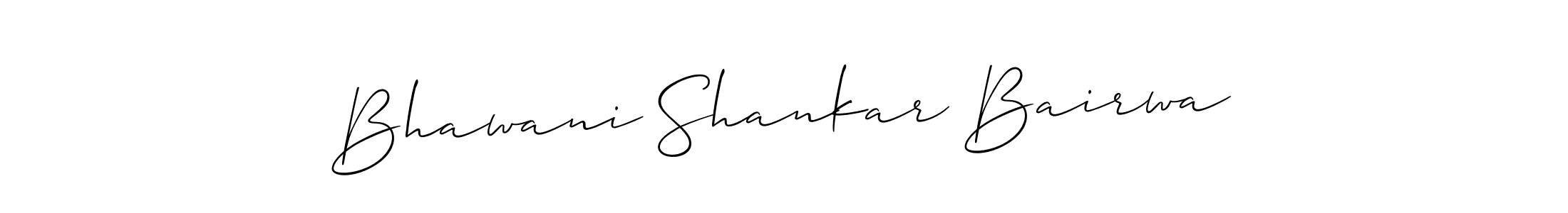 Allison_Script is a professional signature style that is perfect for those who want to add a touch of class to their signature. It is also a great choice for those who want to make their signature more unique. Get Bhawani Shankar Bairwa name to fancy signature for free. Bhawani Shankar Bairwa signature style 2 images and pictures png