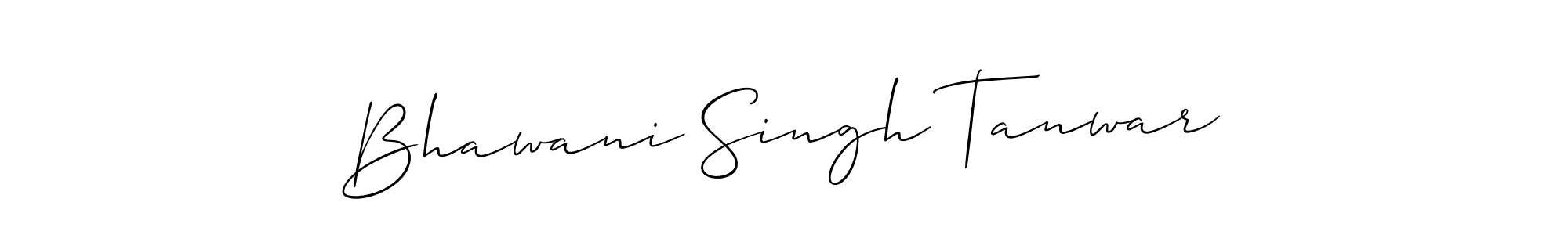 Make a beautiful signature design for name Bhawani Singh Tanwar. With this signature (Allison_Script) style, you can create a handwritten signature for free. Bhawani Singh Tanwar signature style 2 images and pictures png