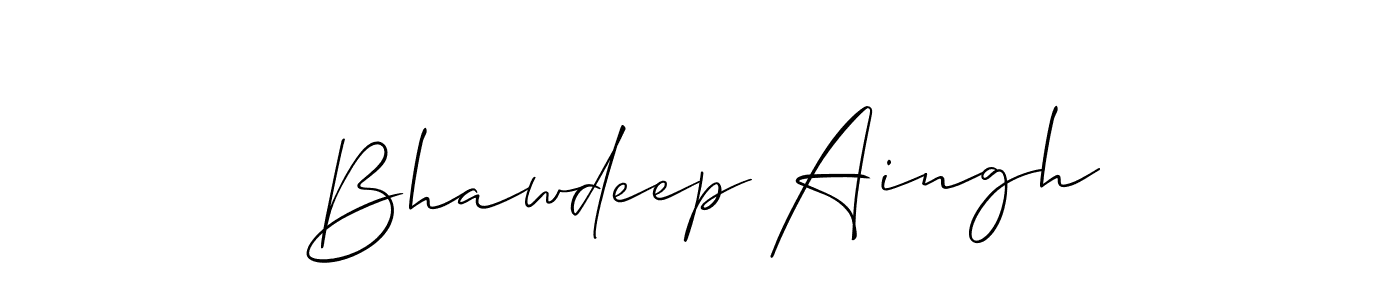 Similarly Allison_Script is the best handwritten signature design. Signature creator online .You can use it as an online autograph creator for name Bhawdeep Aingh. Bhawdeep Aingh signature style 2 images and pictures png