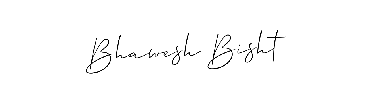 How to make Bhawesh Bisht signature? Allison_Script is a professional autograph style. Create handwritten signature for Bhawesh Bisht name. Bhawesh Bisht signature style 2 images and pictures png