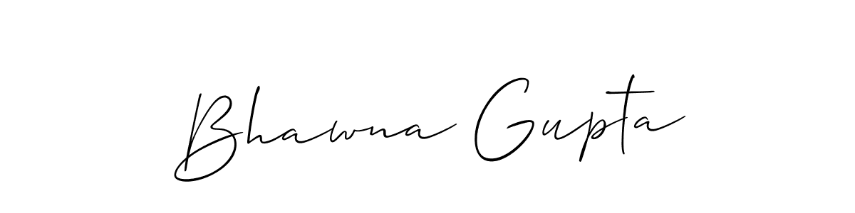 Allison_Script is a professional signature style that is perfect for those who want to add a touch of class to their signature. It is also a great choice for those who want to make their signature more unique. Get Bhawna Gupta name to fancy signature for free. Bhawna Gupta signature style 2 images and pictures png