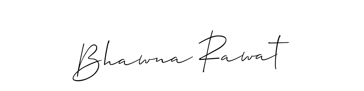 Bhawna Rawat stylish signature style. Best Handwritten Sign (Allison_Script) for my name. Handwritten Signature Collection Ideas for my name Bhawna Rawat. Bhawna Rawat signature style 2 images and pictures png