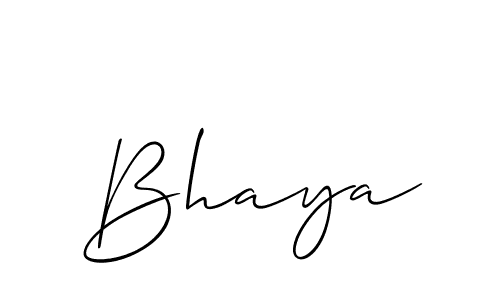 if you are searching for the best signature style for your name Bhaya. so please give up your signature search. here we have designed multiple signature styles  using Allison_Script. Bhaya signature style 2 images and pictures png