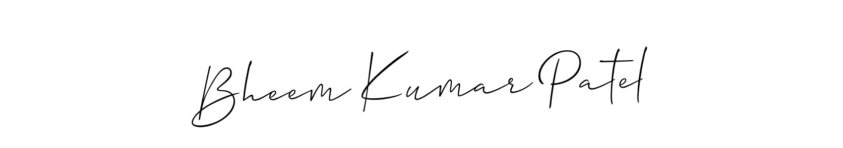 How to Draw Bheem Kumar Patel signature style? Allison_Script is a latest design signature styles for name Bheem Kumar Patel. Bheem Kumar Patel signature style 2 images and pictures png