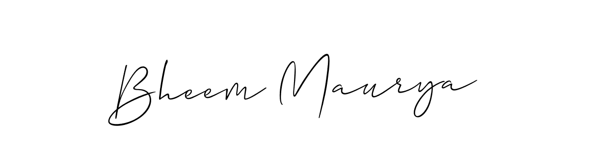 Also we have Bheem Maurya name is the best signature style. Create professional handwritten signature collection using Allison_Script autograph style. Bheem Maurya signature style 2 images and pictures png