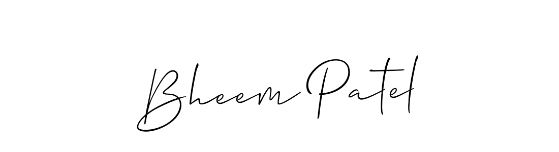 Design your own signature with our free online signature maker. With this signature software, you can create a handwritten (Allison_Script) signature for name Bheem Patel. Bheem Patel signature style 2 images and pictures png