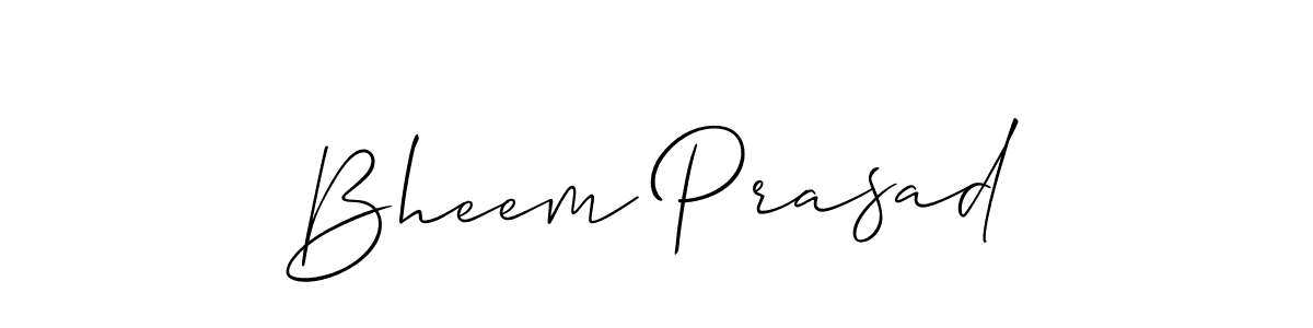 if you are searching for the best signature style for your name Bheem Prasad. so please give up your signature search. here we have designed multiple signature styles  using Allison_Script. Bheem Prasad signature style 2 images and pictures png