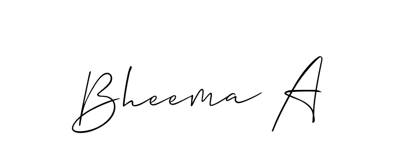 Best and Professional Signature Style for Bheema A. Allison_Script Best Signature Style Collection. Bheema A signature style 2 images and pictures png