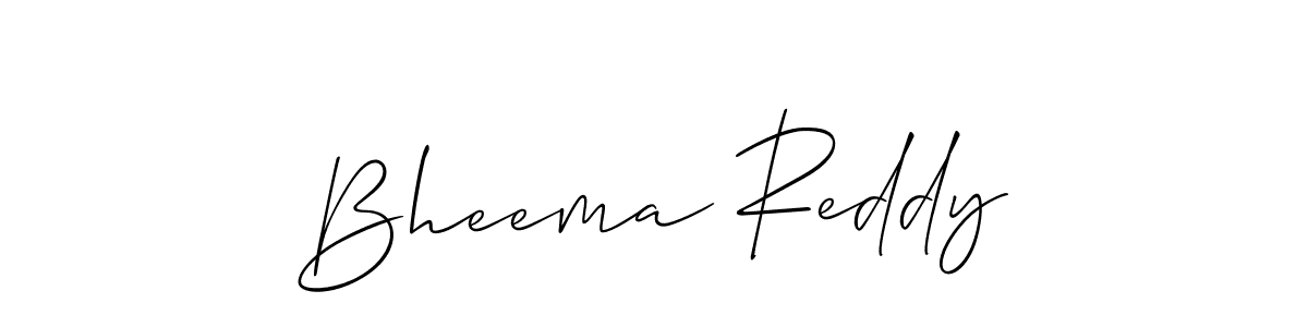 Make a beautiful signature design for name Bheema Reddy. With this signature (Allison_Script) style, you can create a handwritten signature for free. Bheema Reddy signature style 2 images and pictures png