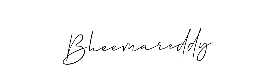 Also we have Bheemareddy name is the best signature style. Create professional handwritten signature collection using Allison_Script autograph style. Bheemareddy signature style 2 images and pictures png