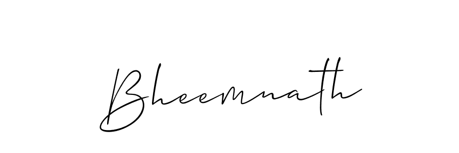 Use a signature maker to create a handwritten signature online. With this signature software, you can design (Allison_Script) your own signature for name Bheemnath. Bheemnath signature style 2 images and pictures png