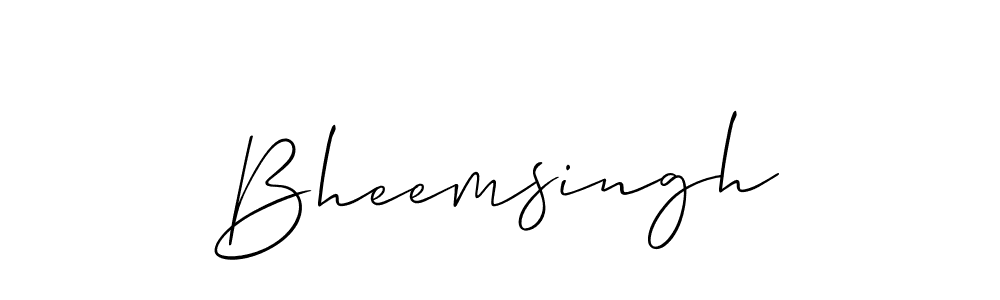 Use a signature maker to create a handwritten signature online. With this signature software, you can design (Allison_Script) your own signature for name Bheemsingh. Bheemsingh signature style 2 images and pictures png