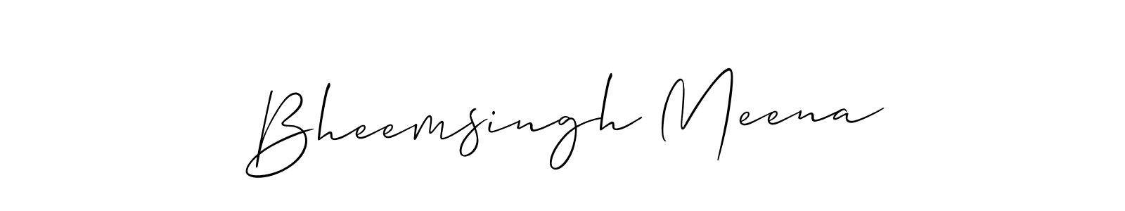 Design your own signature with our free online signature maker. With this signature software, you can create a handwritten (Allison_Script) signature for name Bheemsingh Meena. Bheemsingh Meena signature style 2 images and pictures png