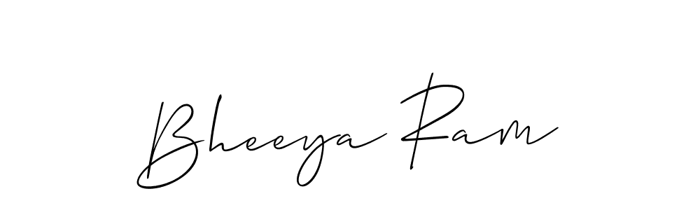 Also we have Bheeya Ram name is the best signature style. Create professional handwritten signature collection using Allison_Script autograph style. Bheeya Ram signature style 2 images and pictures png