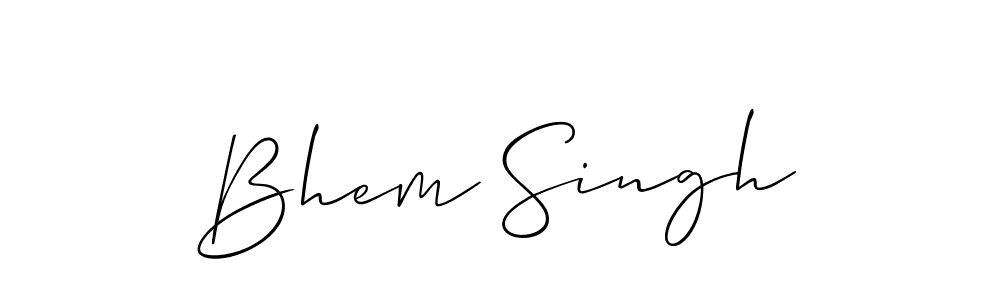 You should practise on your own different ways (Allison_Script) to write your name (Bhem Singh) in signature. don't let someone else do it for you. Bhem Singh signature style 2 images and pictures png