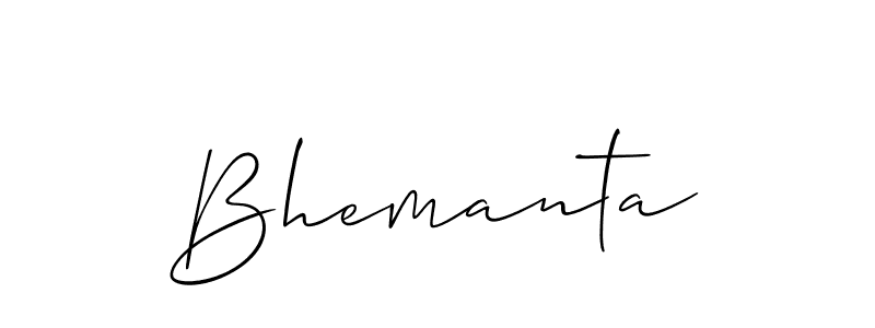 Make a short Bhemanta signature style. Manage your documents anywhere anytime using Allison_Script. Create and add eSignatures, submit forms, share and send files easily. Bhemanta signature style 2 images and pictures png