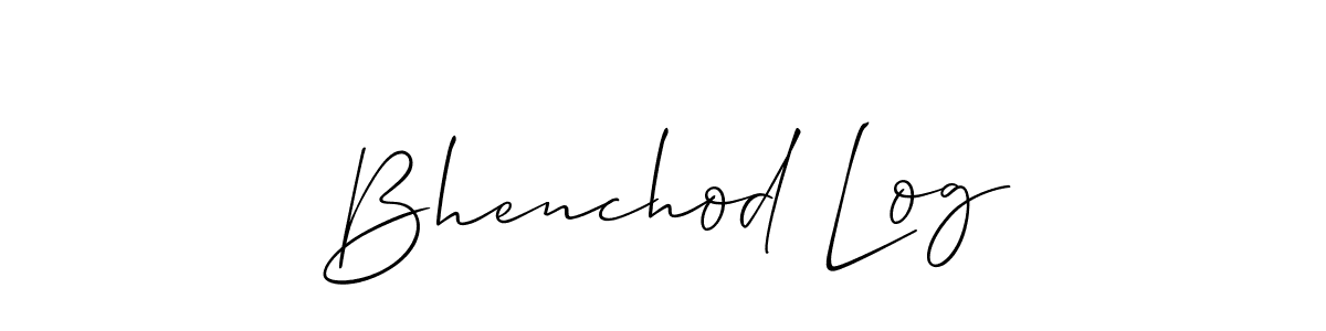 How to Draw Bhenchod Log signature style? Allison_Script is a latest design signature styles for name Bhenchod Log. Bhenchod Log signature style 2 images and pictures png
